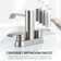 4 in. Centerset Double Handles Waterfall Spout Bathroom Sink Faucet with Pop-up Drain