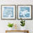Keep Swimming - Matted and Framed Under Acrylic Glass, Set of 2, Large Living Room Wall Art