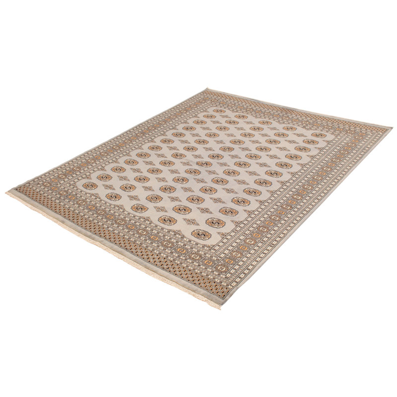 Tapis gris Finest Peshawar Bokhara 8 pi 1 po x 9 pi 9 po