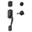 Camelot Handleset with Deadbolt and Accent Door Lever and Rosette-38969665-40880782
