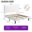 Grand lit plateforme tapissier en velours avec tête de lit réglable et lattes en bois-2112072431-2112072430