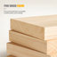 Bureau rectangulaire en bois massif brun noisette-1135263614