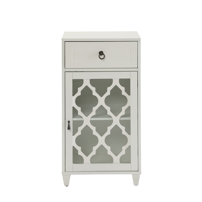 Ceara White Finish Accent Table