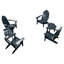 Chaise Adirondack en plastique avec table Anette-611446088