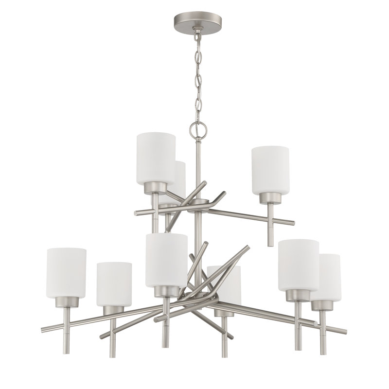 Nedelia 9 - Light Classic / Traditional Chandelier, Nickel