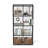 8 Cube Metal Storage Organizer,Display Modular Bookshelf Shelf for Bedroom,Office,Black
