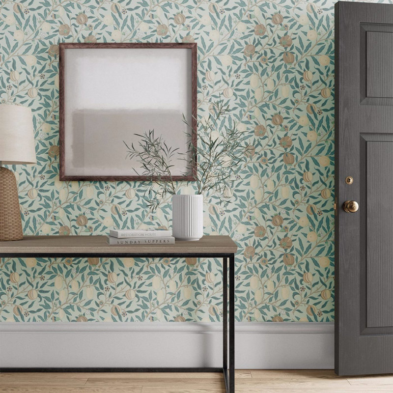 Fruit 10.05m x 52cm Matte Wallpaper Roll, Blue