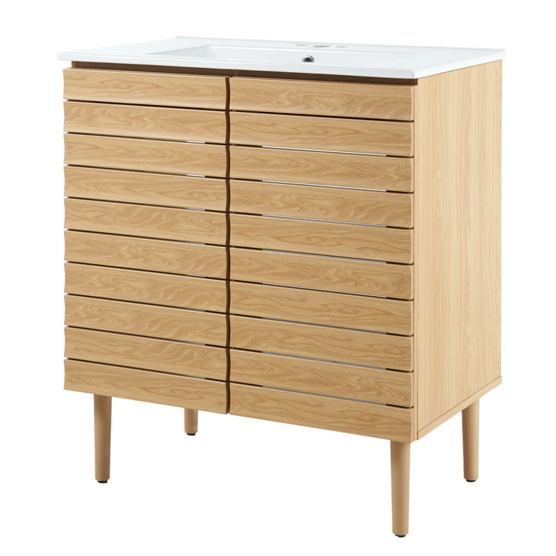 Ensemble de meuble-lavabo simple 30 po Aubert, Naturel