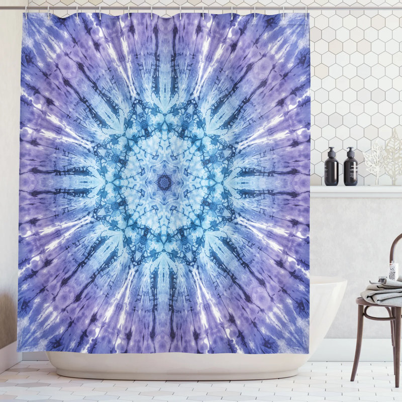 Audenried Shower Curtain with Hooks Included, 75" H x 69" W, Multi-colored