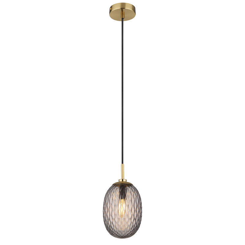 Beshoy 1 - Light Gold Pendant, Smoke colour
