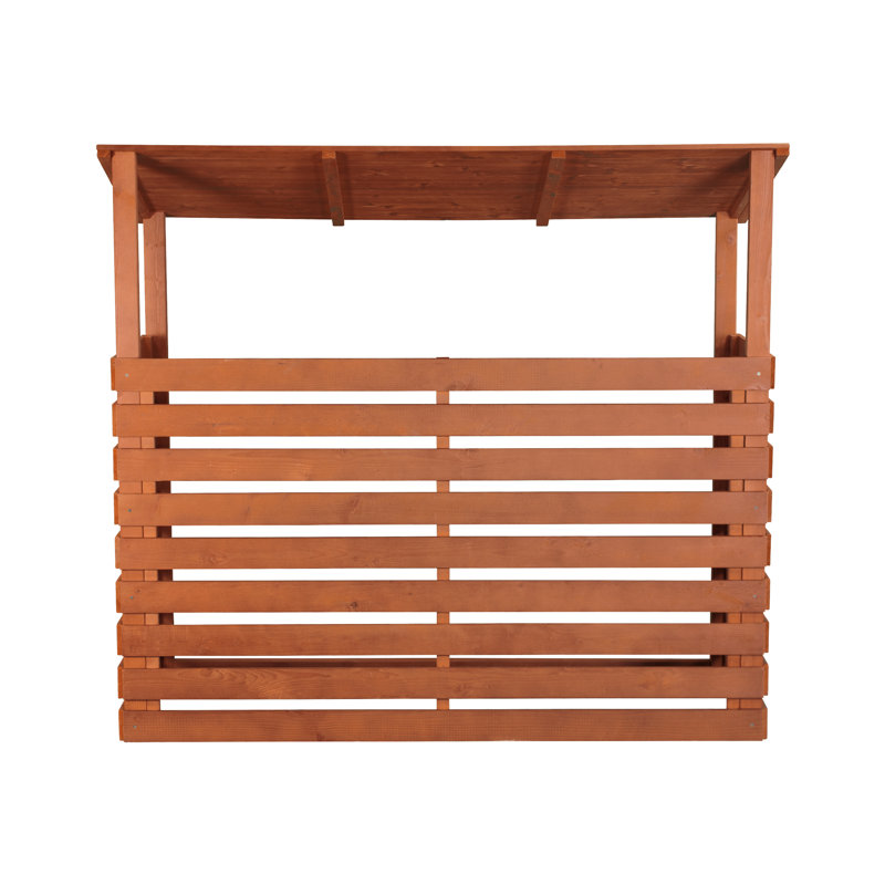 Duque 69'' W x 29'' D Solid Wood Log Store
