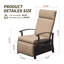Chaise de patio inclinable avec coussins-528985590