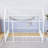 Metal Full House Floor Bed With Roof And Fence-Style Guardrails-988474333