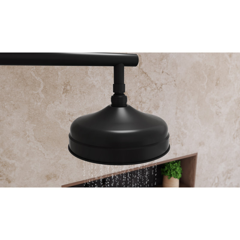 Levantine 8 in. Shower Head, Matte Black, Matte Black