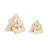 Set Of 2 7/10" Nuptse Objects, Natural