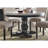 Olivia-Grace 54" Genuine Marble Pedestal Dining Table, Round Dining Table, Marble Dining Table, Modern Dining Table