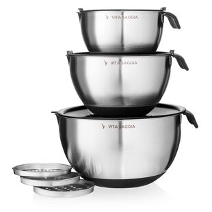 Cook N Home Armando 14 Piece Stainless Steel Mixing Bowl Set