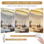 Plafonnier encastré de luxe en cristal ovale doré de luxe, lustre en cristal martelé doré K9 pour la cuisine, la salle à manger et le salon