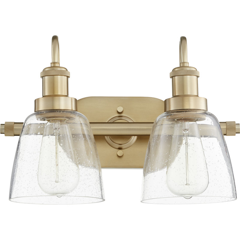 Dirksen 2 - Light Dimmable Vanity Light, Aged Brass