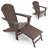 Calaway Outdoor Adirondack Chair With Ottoman-475402718