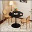 Table basse moderne octogonale avec plateau en panneau de fibres à densité moyenne et base en métal, parfaite pour la salle à manger, la cuisine et le salon-1662328634-1662328645