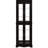 Glass Curio Display With Adjustable Shelves, Built - In Ambient Lighting, Six Tier Layout For Wine And Treasures Living Areas, Black Movable Partition, Square Top Design, Collectible Showcase Room,