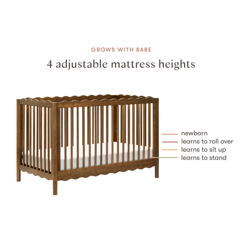 Swell 4-in-1 Convertible Crib, Brown