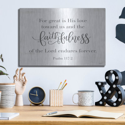 Luxe Metal Art 'Faithfulness' By Imperfect Dust, M " Faithfulness " by Imperfect Dust