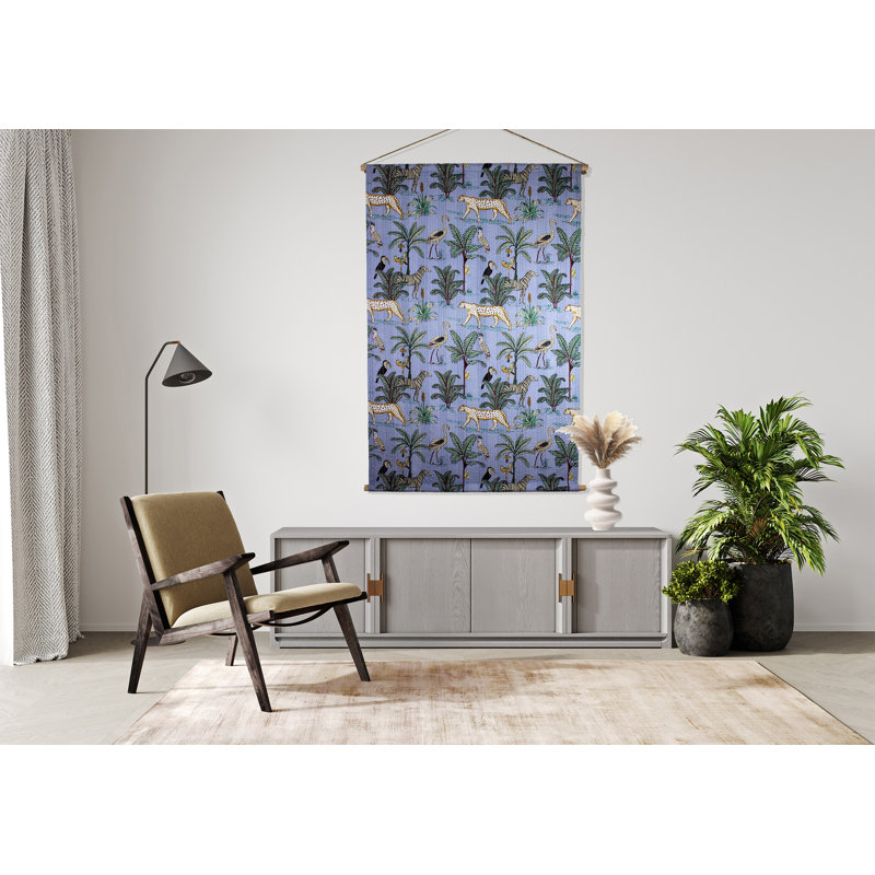Cotton Wall Hanging, Blue