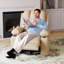 Oversized Manual Recliner with 2 Cup Holders and Side Pocket-936615173