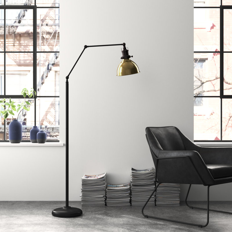 Ralston 61'' Black Task Floor Lamp