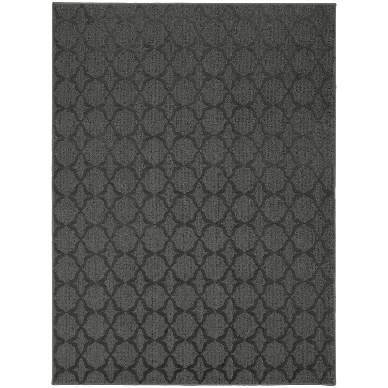 Tapis gris cendré Togut 9 pi x 12 pi Treber, Carré 12 pi