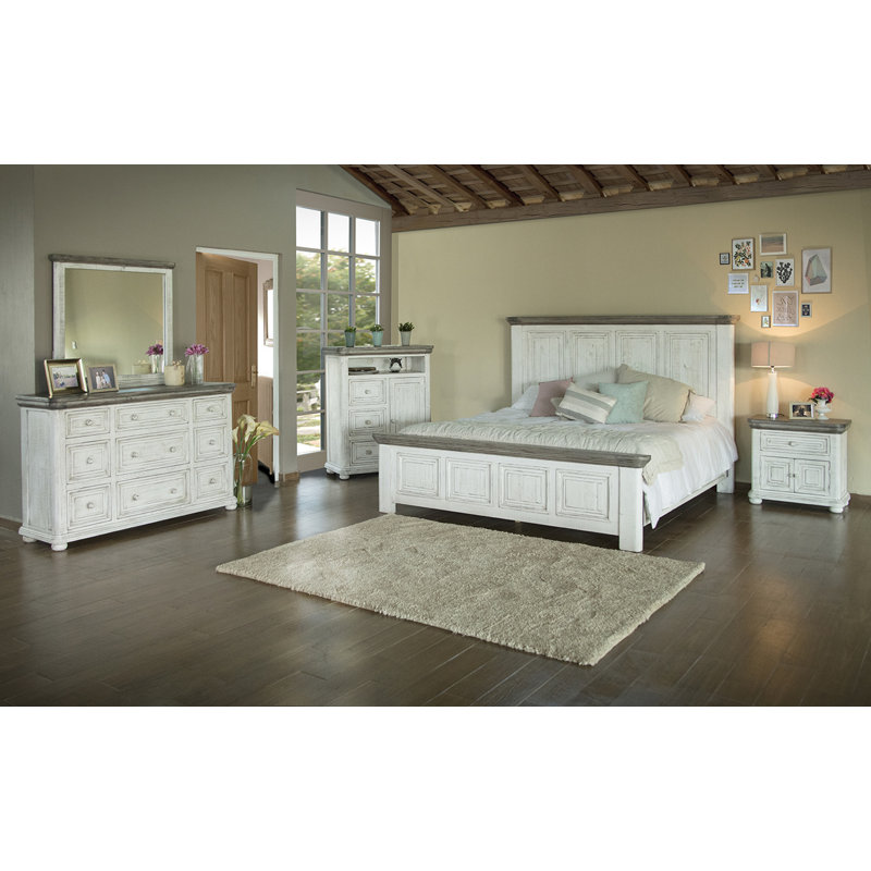 Luna Solid Wood Standard Bed
