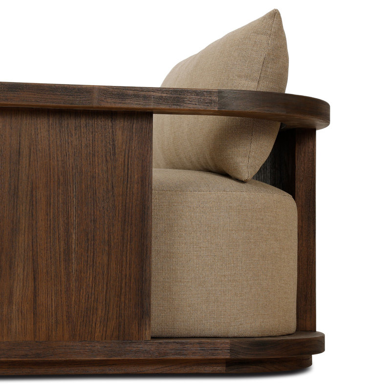 Chaise d'extérieur pivotante Tahana, Olympia Canvas