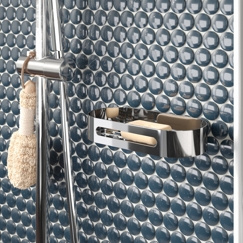 Shaunna Drill / Screw Shower Caddy, 4cm H x 21.5cm W x 11cm D