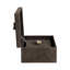 Sagebrook Home 2-Pieces Soweto Suede Boxes With Stone Knob, Gray