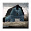 Art mural sur toile tendue - «Blue Barn» de Sasha pour décoration de salon, de chambre à coucher ou de bureau - 18 x 18-90733562