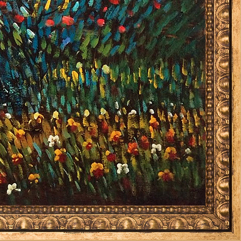 Pommier I, reproduction sur toile, H 27,5 po x l 23,5 po x P 2 po, Cadre antique Versailles