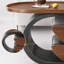 Table basse mobile moderne avec rangement à roulettes-130376803-130376801