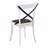2 Pieces Set Dining Side Chair Rustic