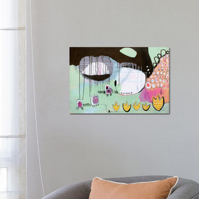 My Super Trollies by Misako Chida - Wrapped Canvas Painting 1 Piece Wrapped Canvas Painting