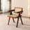 Fauteuils bruns de style Mid-Century moderne, option confortable pour le salon, la salle de lecture et les fauteuils confortables en brun, espaces intérieurs convenables