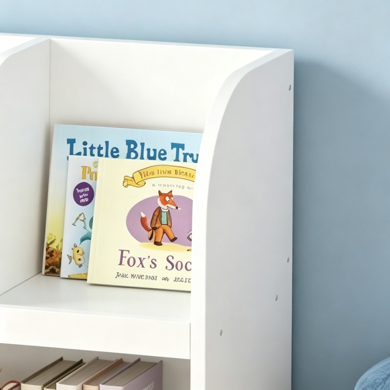 Bibliothèque pour enfants avec 4 compartiments