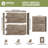 EverStone Cobblestone Faux Stone Panel, 48"W x 23 3/4"H x 1 1/8"D-119320635