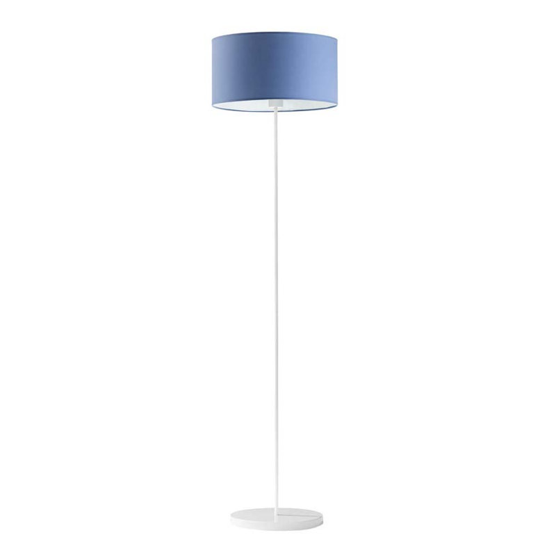 Askel 156cm Traditional Floor Lamp, White, Blue