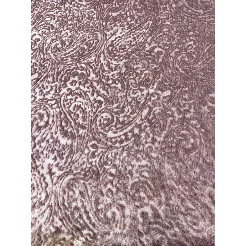 Tissu d'ameublement en velours Greta, Mauve
