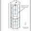 Vitrine d'angle vitrée lumineuse avec tablettes réglables-755982552
