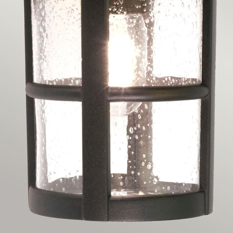 Flor Matte Black 34.5cm H Outdoor Wall Lantern, 34.5cm H x 20cm W x 24cm D