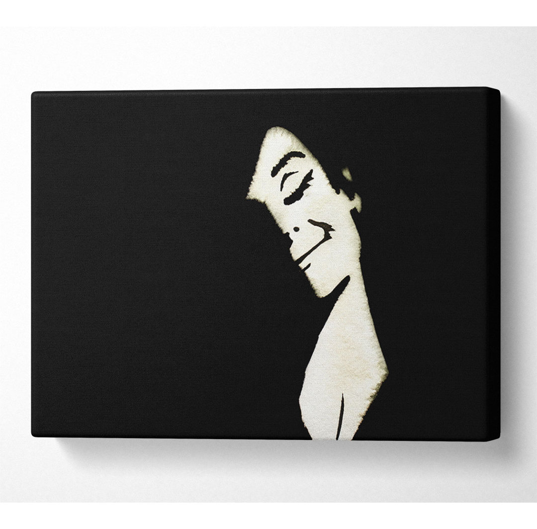 Audrey Hepburn Lächelnd - Leinwanddrucke auf Wrapped Canvas