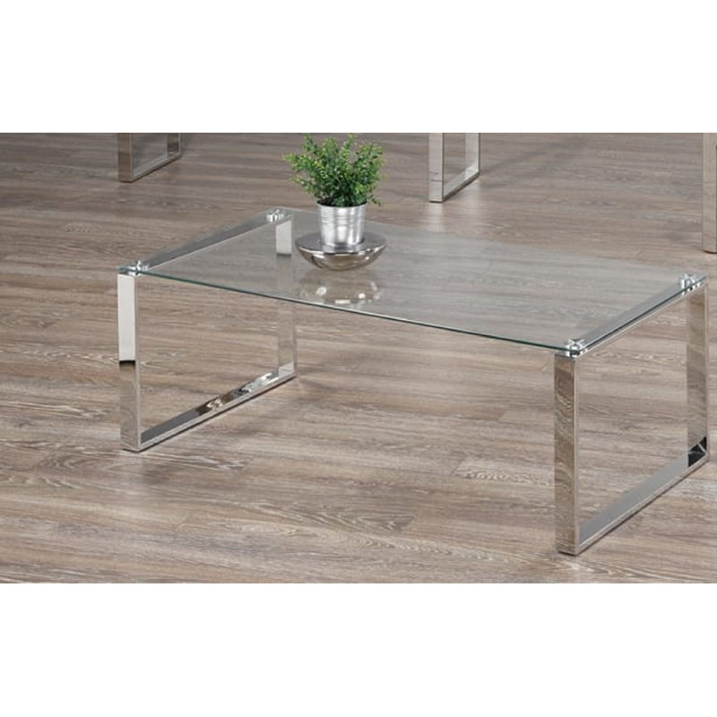 Oloughlin Glass Top Single Coffee Table
